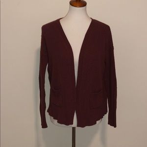 Mossimo Target Maroon Cardigan Sz. L